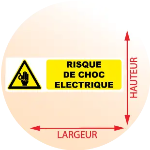 Autocollant Pictogramme Risque De Choc Electrique - Zone Signaletique