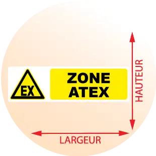 Autocollant Panneau EX Zone Atex - Zone Signaletique