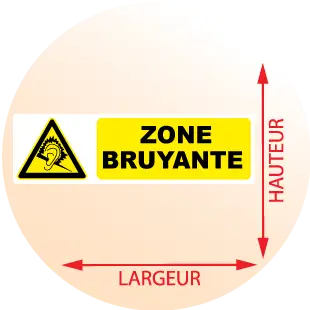 Autocollant Panneau zone bruyante - Zone Signaletique