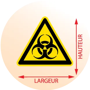 Autocollant Danger Biologique - Zone Signaletique