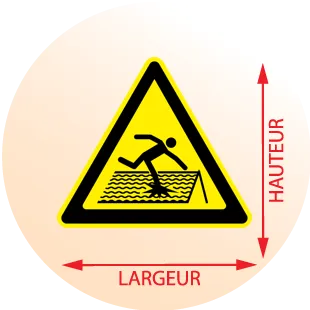 Autocollant Danger toit fragile - Zone Signaletique