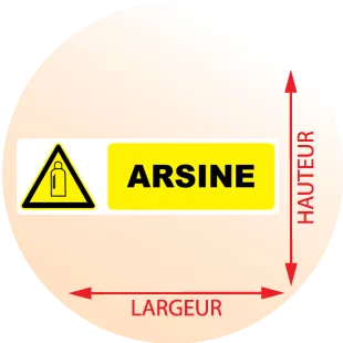 Autocollant Pictogramme danger arsine - Zone Signaletique