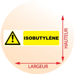 Autocollant Pictogramme danger Isobutylène - Zone Signaletique
