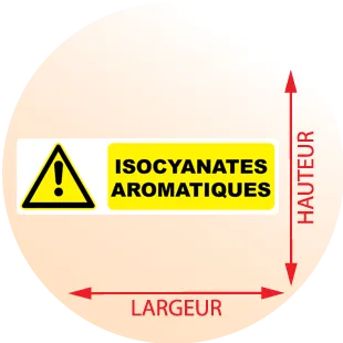 Autocollant Pictogramme danger isocyanates aromatiques - Zone Signaletique