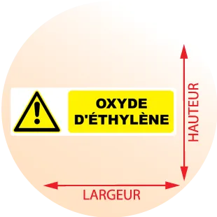 Autocollant Pictogramme danger Oxyde d'éthylène - Zone Signaletique