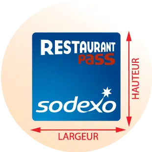 Autocollant pour magasin Restaurant Sodexo